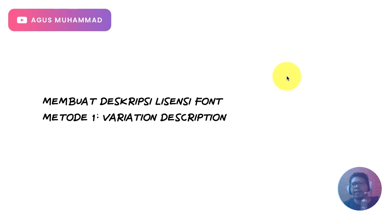 Membuat Deskripsi Lisensi Font Dengan Variation Description