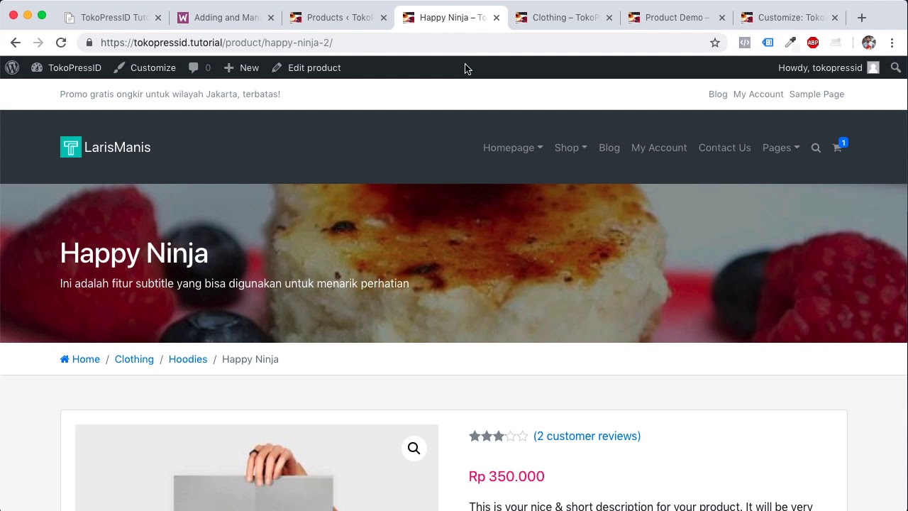 Video Tutorial Theme 2.02 : Shop & Produk (WooCommerce Fast Track)