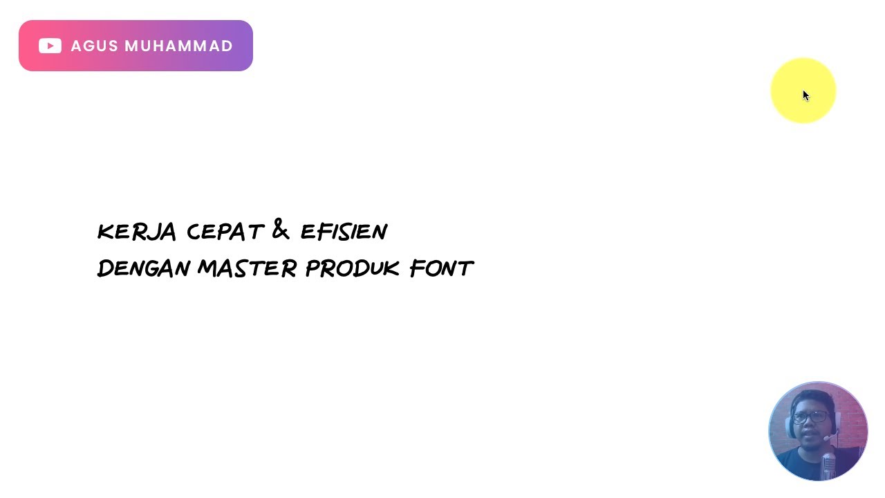Kerja Cepat Dengan Membuat Master Template Produk Font